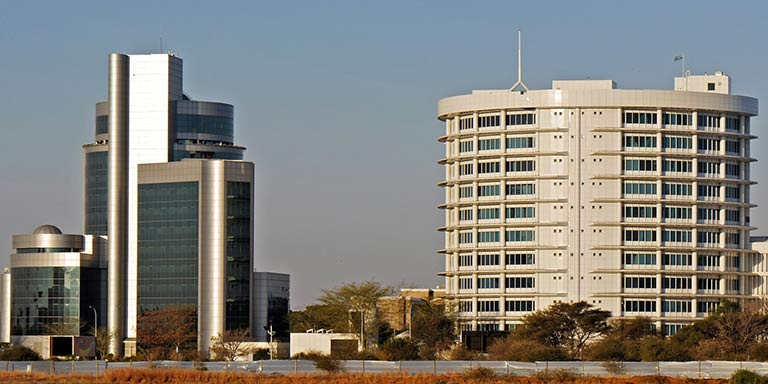 high tech building in Botswana